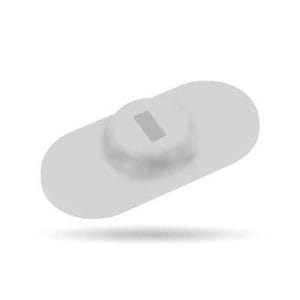 ANCLA P/CANDADO DE SEGURIDAD K-SLOT (MICROSAVER), P/LAPTOP,TABLET, CELULAR, TIPO PLACA C/ADHESIVO,COLOR GRIS, BROBOTIX 406290