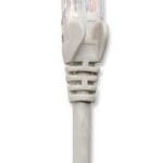 Cable de red UTP, Cat6, 3m (10ft), 100% Cobre, Contactos chapa de oro, Cable Patch Gris INTELLINET 334129