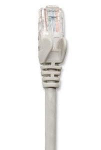 Cable de red UTP, Cat6, 3m (10ft), 100% Cobre, Contactos chapa de oro, Cable Patch Gris INTELLINET 334129