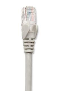 Cable de red UTP, Cat6, 2m (7ft), 100% Cobre, Contactos chapa de oro, Cable Patch Gris INTELLINET 334112
