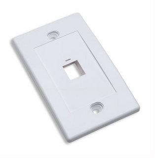 163286 TAPA (FACEPLATE) 1 PERFORACION COLOR BLANCO