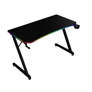 Escritorio Gamer Ergonómico  Olympus Spot Glow Pro MRX8000 Balam Rush Legend Series Escritorio Gamer Ergonómico 120 x 60cm, Iluminación RGB, Porta Vasos