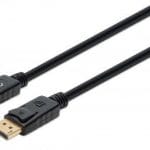 355575 Cable DisplayPort 8K, Macho a Macho, Longitud 2 m Contactos chapados en oro, Forro de PVC, Longitud 2m.