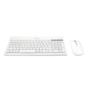 Kit Teclado + Mouse Recargable Inalámbrico+ BT Zebrary Color Blanco | PERFECT CHOICE