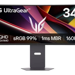 Monitor marca LG UltraGear Curvo WQHD de 34 pulgadas, MOD.34G600A-B,  FreeSync™ Premium