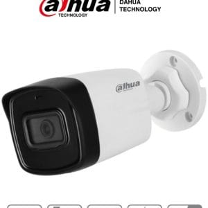 DAHUA HAC-HFW1500TL-28 - Camara Bullet de 5 Megapixeles/ Lente de 2.8 mm/ 111 Grados de Apertura/ IR de 40 Mts/ IP67/ Starlight/ DWDR/
