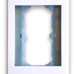 TAPA - FACEPLATE DE 2 PANELES PARA JACK, ENSAMBLE FÁCIL Y SEGURO A PRESIÓN, LÍNEA ELITE, METÁLICO, BLANCO, BROBOTIX 938283