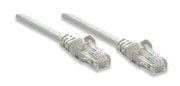 Cable de red UTP, Cat5e, 15m (50ft), 100% Cobre, Contactos chapa de oro, Cable Patch Gris INTELLINET 319973
