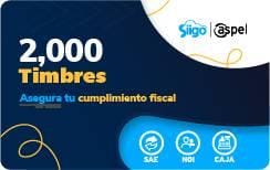 Timbres Fiscales ASPEL Paquete de 2000 Timbres FACTE/2000 (Electrónico)