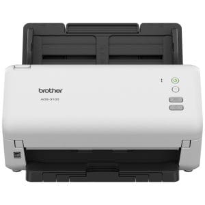 Escáner de escritorio Brother Valor ADS3100, Dúplex, 40 ppm/80 ipm, USB 3.0, ADF hasta 60 hojas, escanea hasta 6,000 hojas diarias
