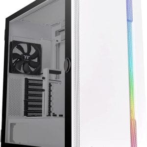 Gabinete Thermaltake H700 TG Snow Mid Tower, ATX/Micro-ATX/Mini-ITX/EATX, USB 2.0/3.0, sin Fuente, 2 Ventiladores LED Instalados