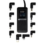 Adaptador de corriente Naceb Technology, Negro, Adaptador de corriente, Universal