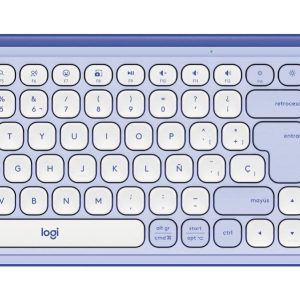 Kit Logitech POP 920-013054 Teclado y mouse Bluetooth. Color lila y blanco.