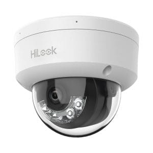 Domo IP de 4mp / Uso en interior / Lente 2.8 mm / 20 mts IR + 20 mts Luz Blanca / Micrófono Integrado / ACUSENSE Lite / PoE / dWDR / H.265+ / ONVIF