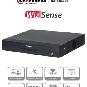 DAHUA XVR5104HS-4KL-I3 - DVR 4k de 4 Canales y 4 IP o hasta 8 IP.WizS,  H.265+, 1 canal para reconocimiento facial, SDM+. sata 10TB no inluye