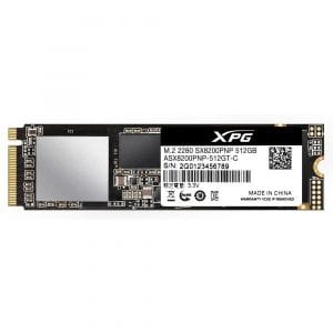 SSD ADATA ASX8200PNP-512GT-C, 512 GB, PCI Express, 3500 MB/s, 2400 MB/s