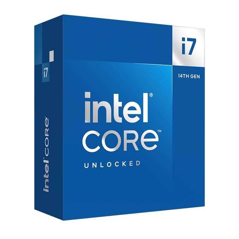 Procesador Intel® Core™ i7-14700KF de 5.6 GHz Max Turbo, 20 Core, 28 Threads, 33Mb Cache requiere GRÁFICOS - DISIPADOR(MOTHERBOARD LGA1700)