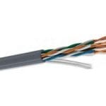 Bobina UTP CAT5e para interior, 4 pares, 24 AWG, bobina de 305 mts, 100% cobre, condumex 66445632, color gris