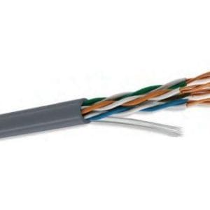Bobina UTP CAT5e para interior, 4 pares, 24 AWG, bobina de 305 mts, 100% cobre, condumex 66445632, color gris