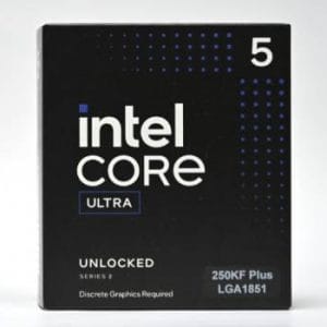 Procesador Intel® Core™ Ultra 5 Plus, BX80768250KF, 3.3 Ghz, 18 núcleos, LGA 1851, 22 TOPS (SIN DISIPADOR - SIN GRAFICOS)