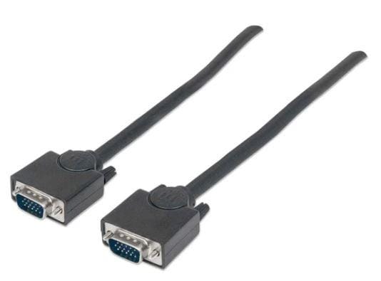 311748 Cable SVGA HD15 macho a HD15 macho, de 3.0m Color Negro, Completamente blindado para reducir la interferencia EMI.