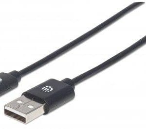 354929 Cable para Dispositivos USB C de Alta Velocidad. USB 2.0, A macho/ C macho, 480 Mbps, Longitud 2m, Color  Negro