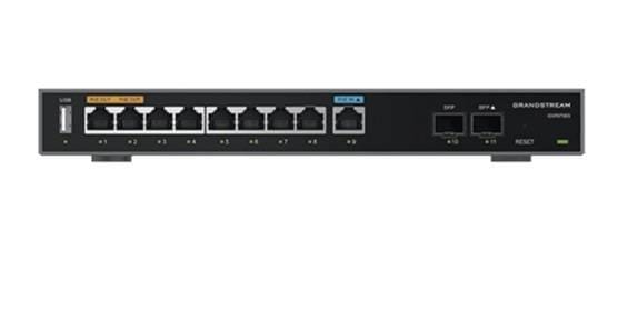 Router Gigabit VPN con 2 puertos Gigabit SFP y 9 puertos Gigabit Etherne, 2.2Gbps, Soporta hasta 100 tuneles VPN, compatible con GWN Cloud
