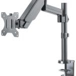 Soporte universal de pared para monitor MANHATTAN con pistón a gas,Soporta un monitor de 17 pulgadas a 32 pulgadas