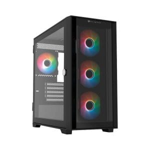 Gabinete Gamer Mini Torre  Carbono Twin Mate 6000 Legend Series