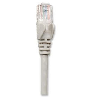 Cable de red UTP, Cat5e, 2m (7ft), 100% Cobre, Contactos chapa de oro, Cable Patch Gris INTELLINET 318976