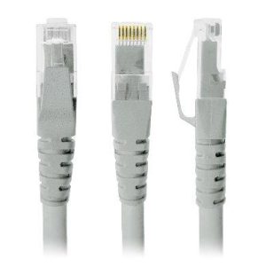 Cable de Red, Cat6, 50 Cms, RJ-45, RJ-45, 100%, cobre, Macho/Macho, contactos c/baño de oro, Gris, 308187 BROBOTIX