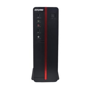 Gabinete EVOTEC Viena Slim, Gabinete, m-ATX, Negro, 600 W