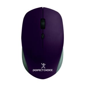 Mouse Inalámbrico con Sensor Óptico Conector USB 1600 DPI Root Pro Color Morado | PERFECT CHOICE