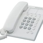 PANASONIC Telefono analogico, marcador rapido de 10 numeros para pared/escritorio, Blanco
