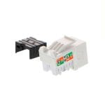 Módulo Keystone jack  RJ-45 hembra Cat.6 Sin blindaje, tipo 110, Blanco PCGKJC6TYRJWH