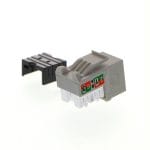 Módulo Keystone jack  RJ-45 hembra Cat.6 Sin blindaje, tipo 110, Gris PCGKJC6TYRJGR