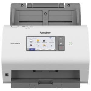Escáner de escritorio Brother Valor ADS4900W, Dúplex, 60 ppm/120 ipm, Ethernet, Wifi 2.4GHz/5GHz, ADF hasta 100 hojas, escanea hasta 9,000 hojas diaria