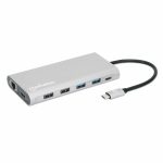 130660 Docking Station USB-C para Triple Monitor. Soporta hasta 100w.