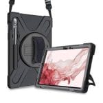 FUNDA PROTECTOR C/CORREA, USO RUDO, GIRO 360º , P/SAMSUNG GALAXY  S9, 11 PULGADAS, C/MICA, X710/X706/X700/X510/T870/T875, BROBOTIX 6005576