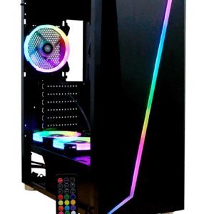 YEYIAN GABINETE GAMER ARMAGEDDON SERIE 2200,ATX Y MICRO ATX  7 ESPACIOS DE EXPANSION, 3 VENt, OPCION A COLOCAR MAS, CONTROL REMOTO, MOD. YGA-68809