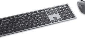 Kit Teclado y Mouse DELL KM7321W , Español, Gris