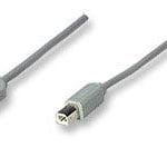 317863 Cable USB para Impresora USB-A macho a USB-B Macho de 3mts Color Gris. Soporta velocidades de hasta 12 Mbps