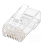 502344 PLUG RJ45 CAT6 MULTIFILAR UTP BOTE 100 PZAS ORO 15-MICRAS