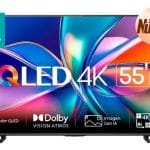 Televisor Hisense 55QD6QV, 55 pulgadas, QLED, QUANTUM DOT, 4K UHD, 3840 x 2160 Pixeles, VIDAA SMART TV