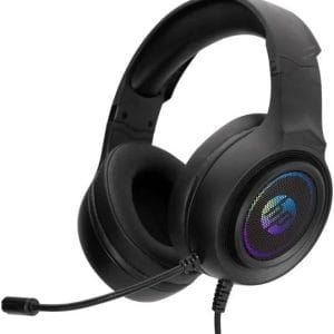 AURICULARES ESTÉREO PARA JUEGOS CON USB HP DHE-8008U  USB. LUZ RGB