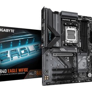 TARJETA MADRE GIGABYTE ATX B840 EAGLE WF6E, DDR5, AM5, 256 GB, PARA AMD