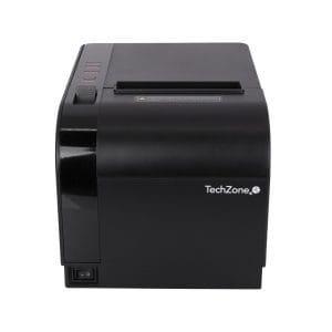 Impresora termica TechZone TZBE301 de 80mm, vel de 300mm/s, 576 DPI´s, USB-SERIAL-RJ45-RJ11, cortador automatico, 1 año de garantía