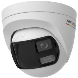 Turret TURBOHD 3K (5mp) / Micrófono Integrado / Visión 180° / Imagen a Color 24/7 / 40 mts Luz Blanca + 40 mts IR / Exterior IP67 / WDR/ Panoramica