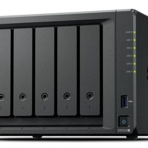 Synology NAS DiskStation modelo DS1525+ Expansión hasta 15 Bahías 2 Puertos 2.5GbE soporte 10GbE  almacenamiento en Caché SSD hasta 300 TB de Capacidad com