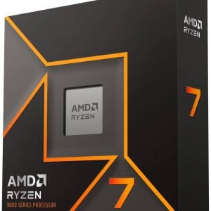AMD RYZEN 7 9700X, 8 núcleos, socket AM5, No incluye ventilador, Con gráficos incluidos.